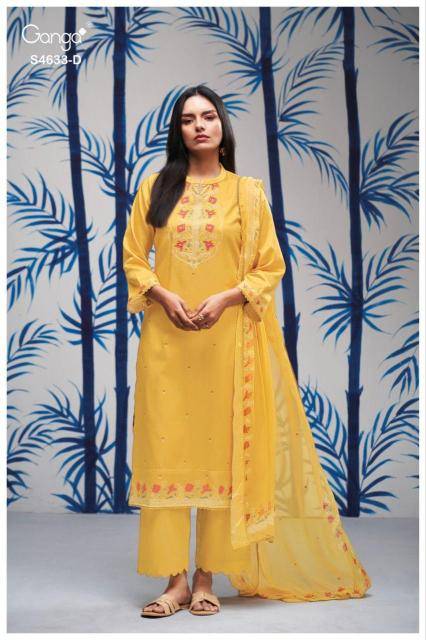Ganga gritta 4633 Affordable wholesale dress materials in Bangalore